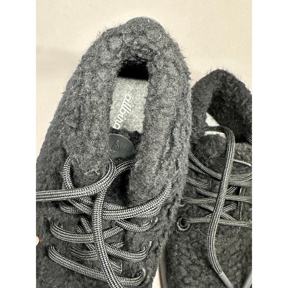Allbirds Wool Fluff Black Sherpa High Top Runners Shoes Womens 9 NWOT - Picture 9 of 11
